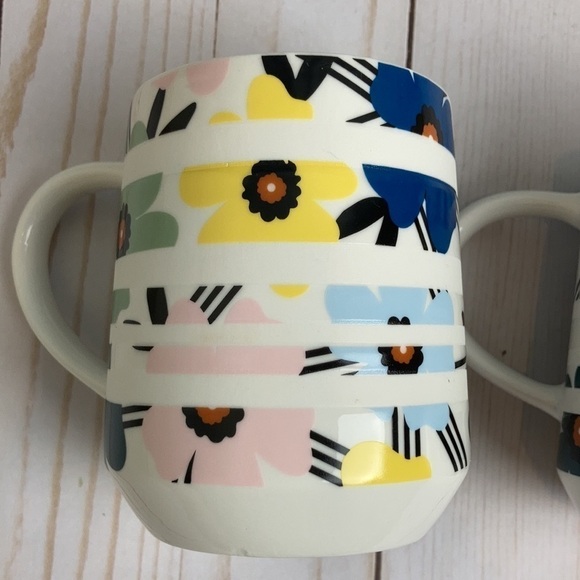 Starbucks Sakura Cherry Blossom Banded 12oz Mug Set of 2 Rare Collectible Floral - Picture 3 of 16